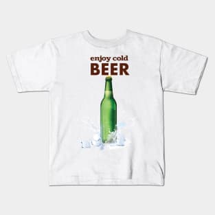 Enjoy Cold Beer Kids T-Shirt